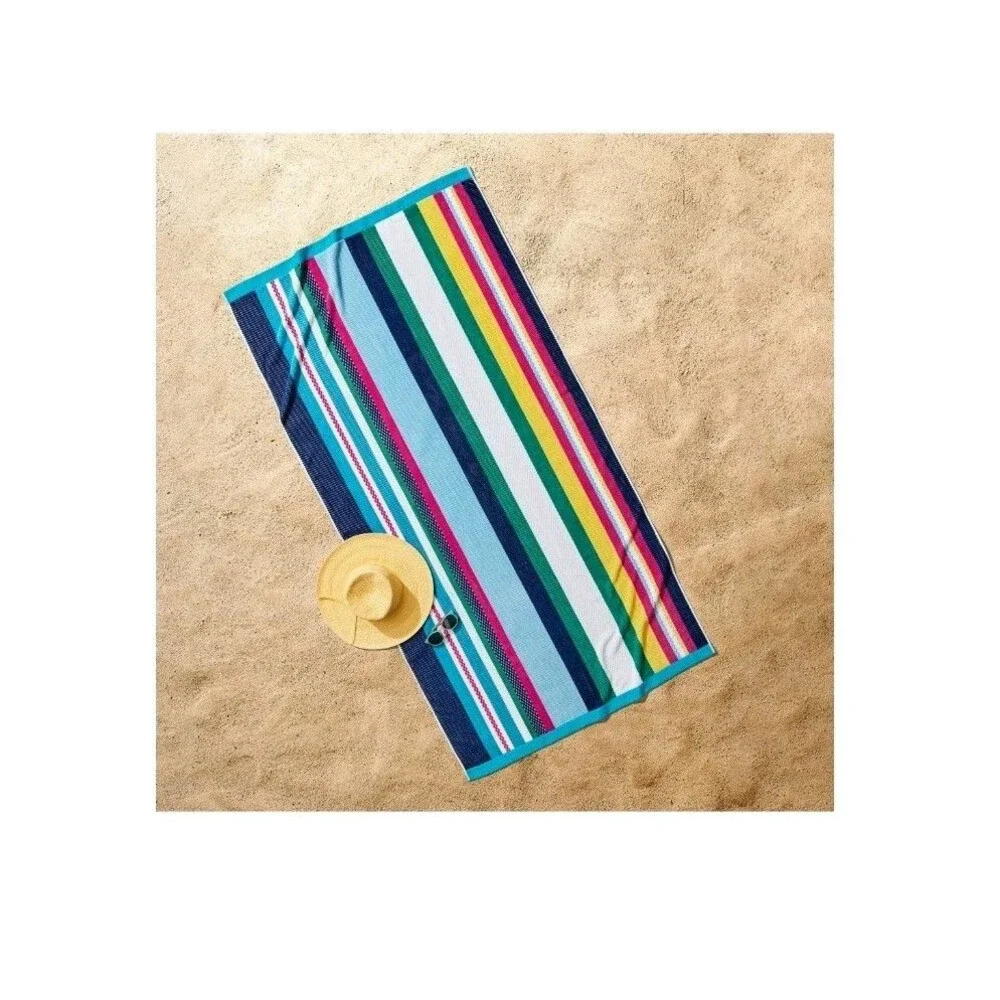 Better Homes & Gardens Oversized Beach Towel 38x72 Striped Cotton Large